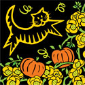 Halloween Cat Paper Tableware Digital Art